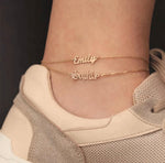 Classic Custom Name Anklet