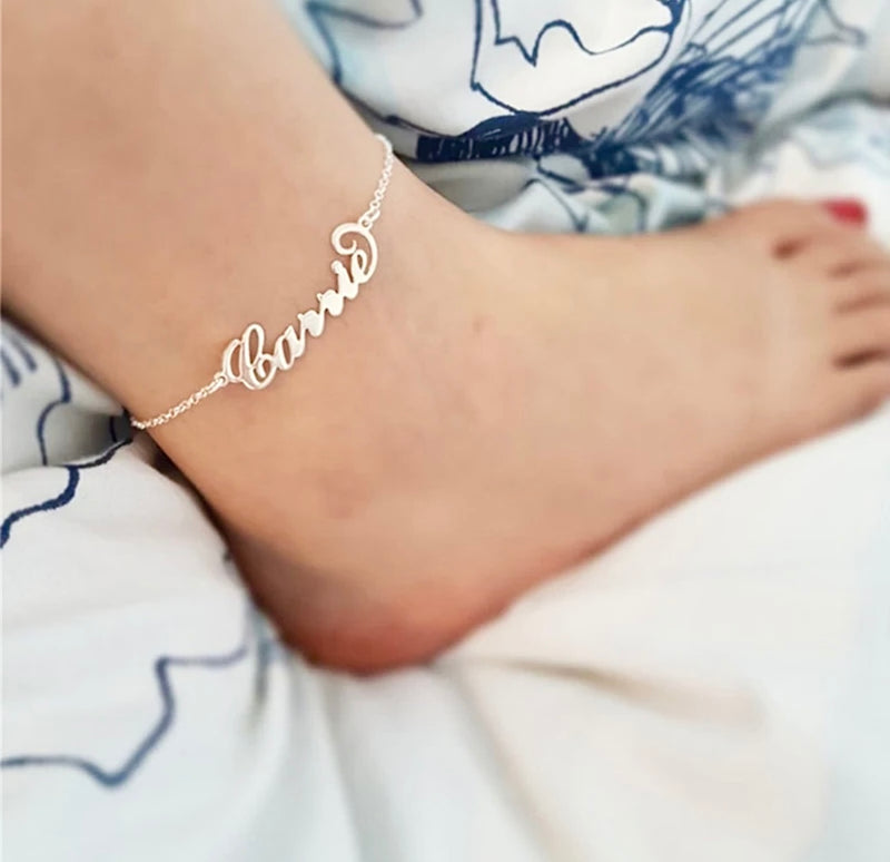 Classic Custom Name Anklet