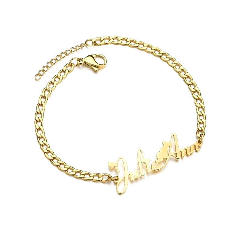 Custom Cuban Link Name Bracelet