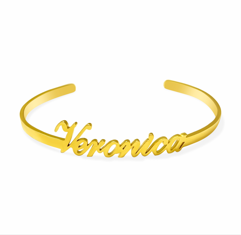 Custom Name Bangle Bracelet