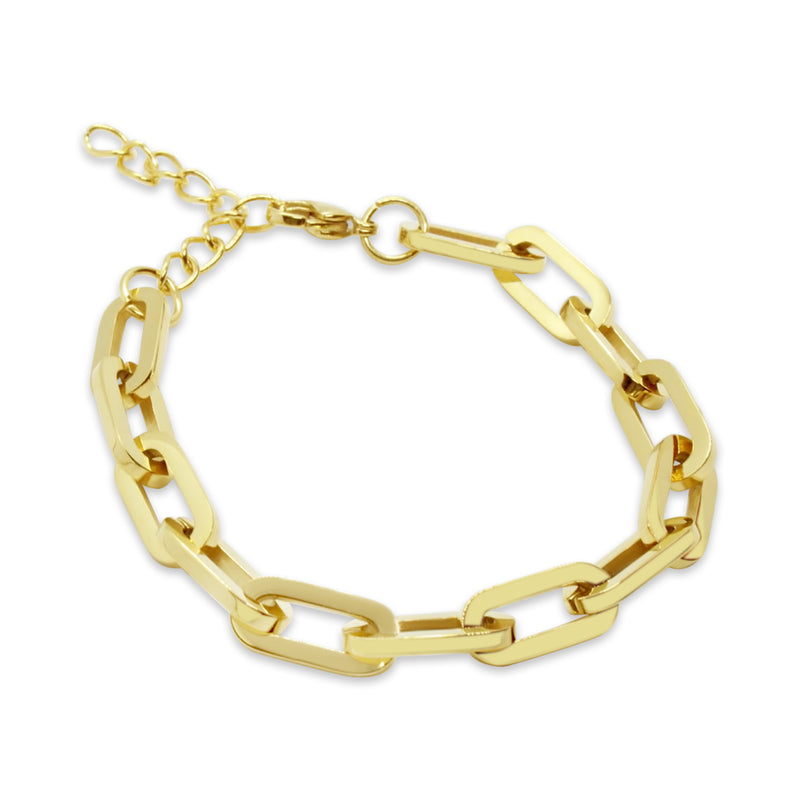 Paperclip Link Chain Bracelet