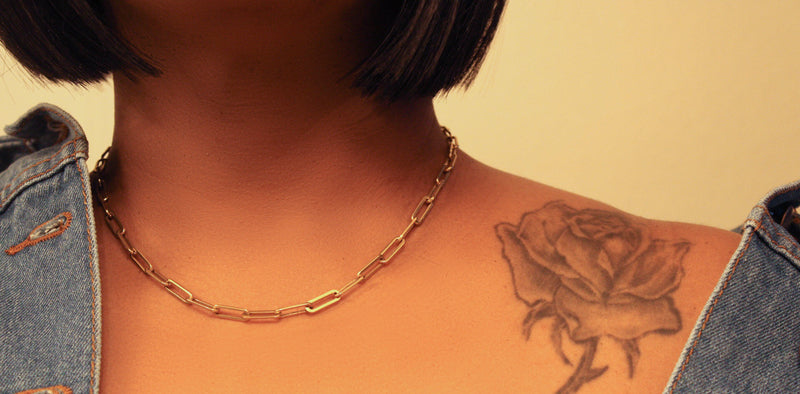 Paperclip Link Chain Necklace