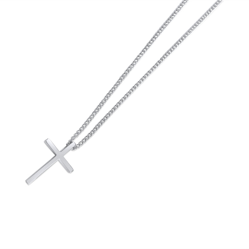 Sterling Silver Cross Pendant Necklace