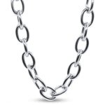 Oval Chunky Link Chain Necklace