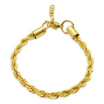 5mm Twisted Rope Chain Bracelet