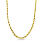 3mm Twisted Rope Chain Necklace